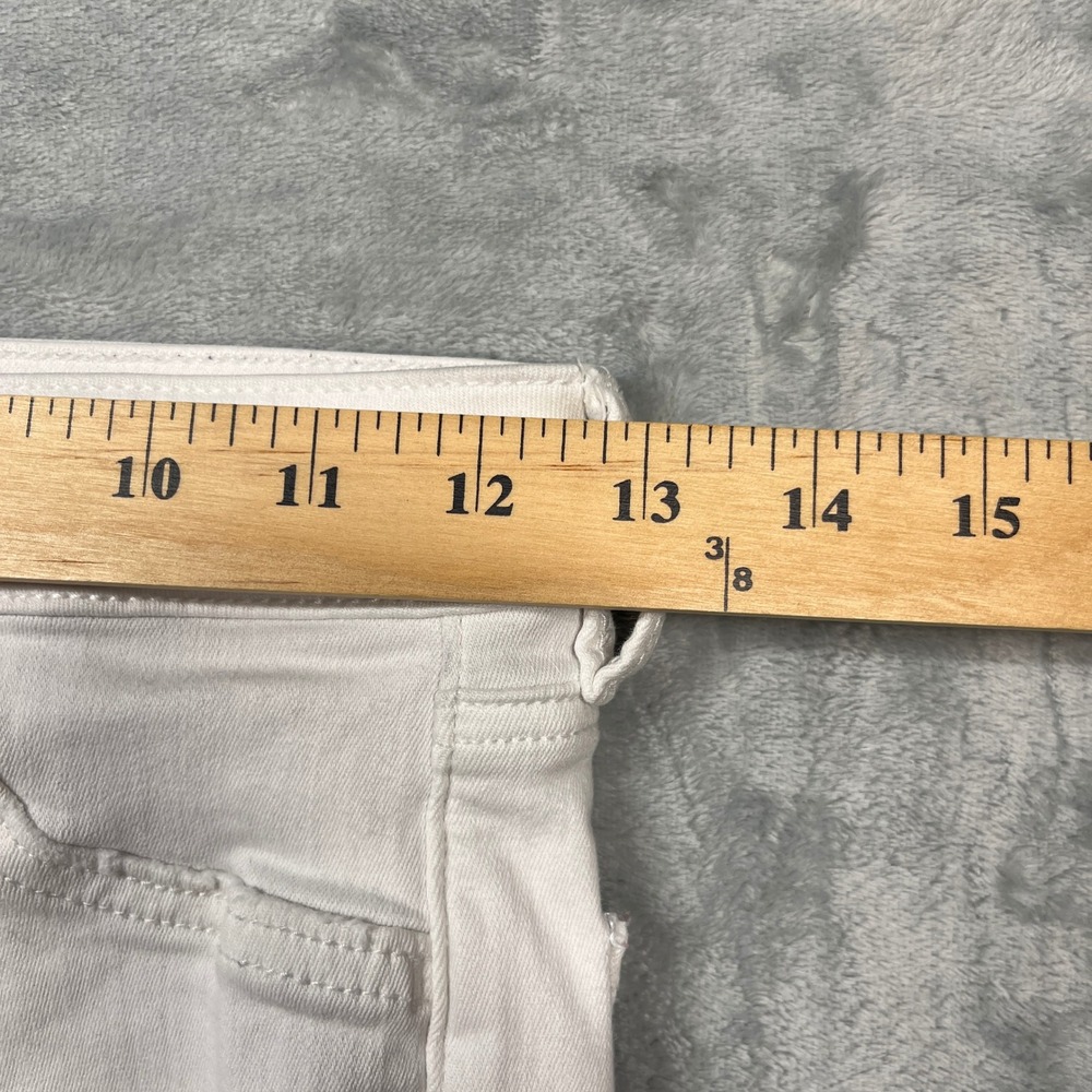American Eagle Jegging Womens White Distressed Hi-Rise Next Level Stretch 0 - Picture 15 of 16